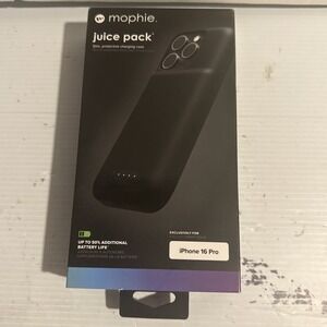 Mophie Juice Pack Battery Case for Apple iPhone 16 Pro - Black GENUINE NEW